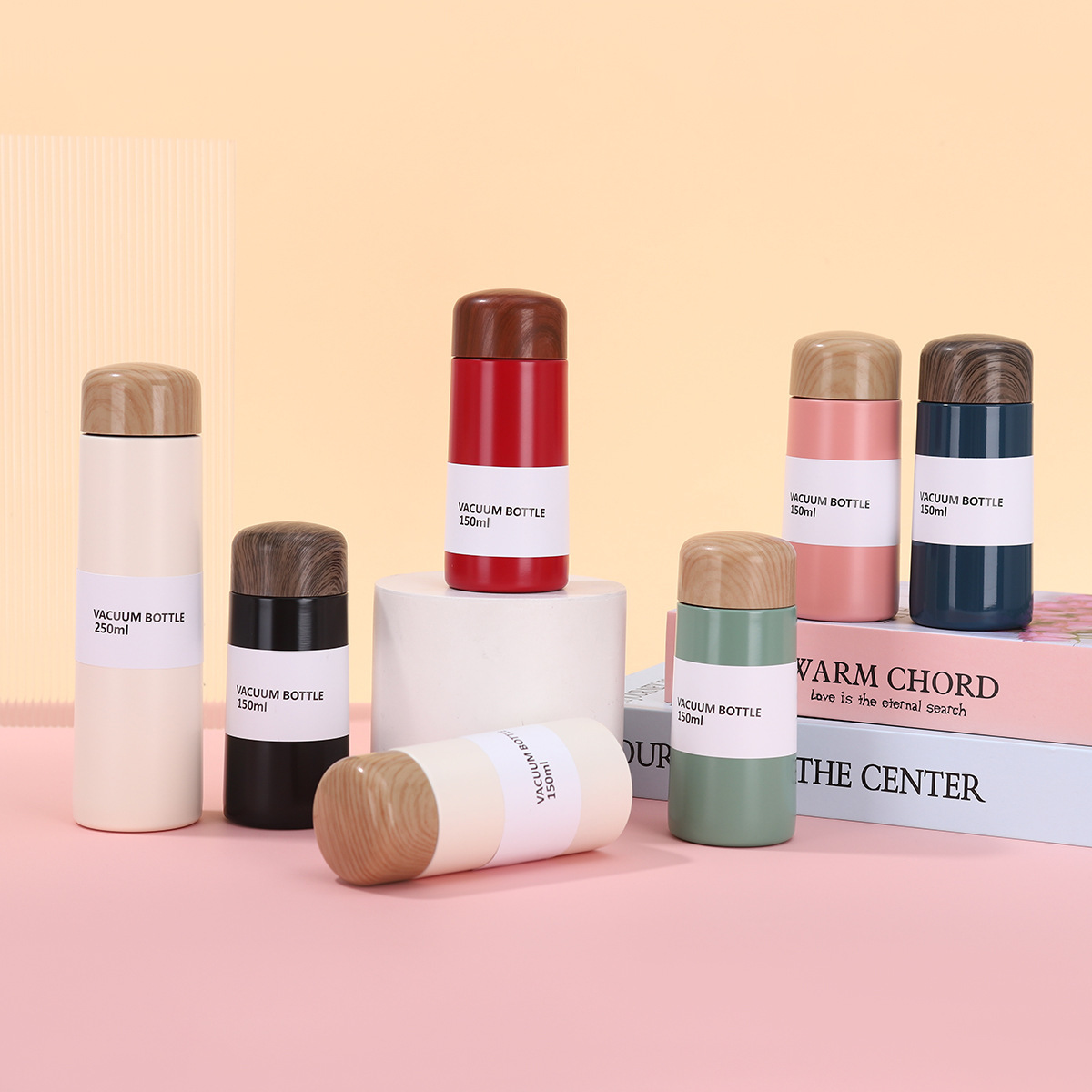 跨境热销纯色时尚不锈钢保温杯户外便携简约咖啡杯迷你高颜值水杯详情2