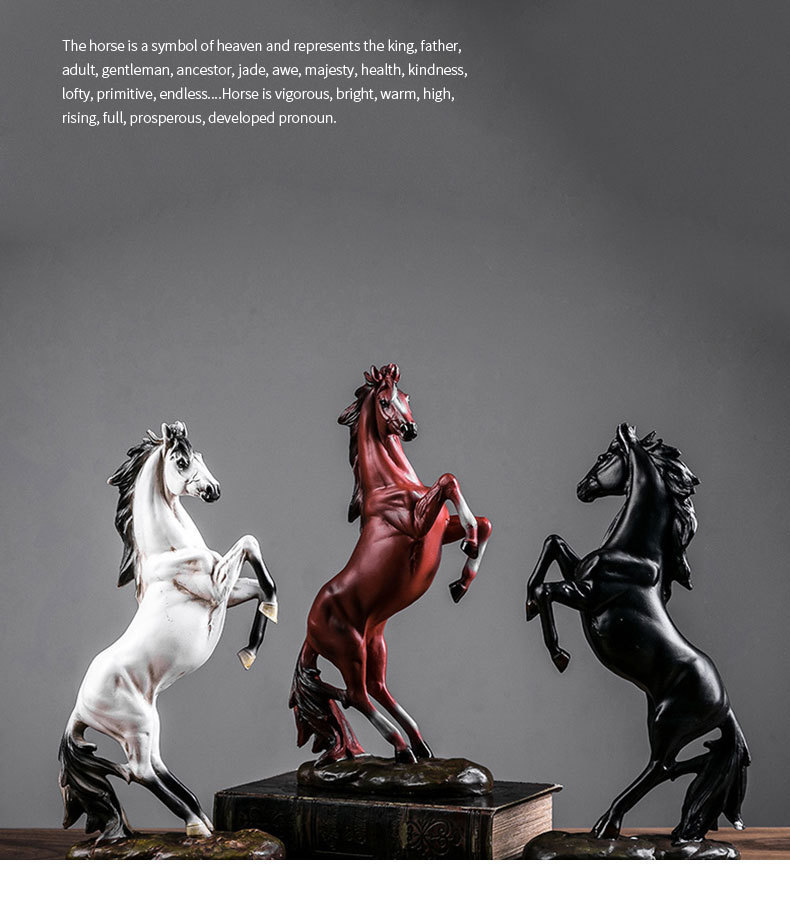 国潮新中式风水摆件十二生肖马到成功办公室摆件开业乔迁新居装饰礼物详情5