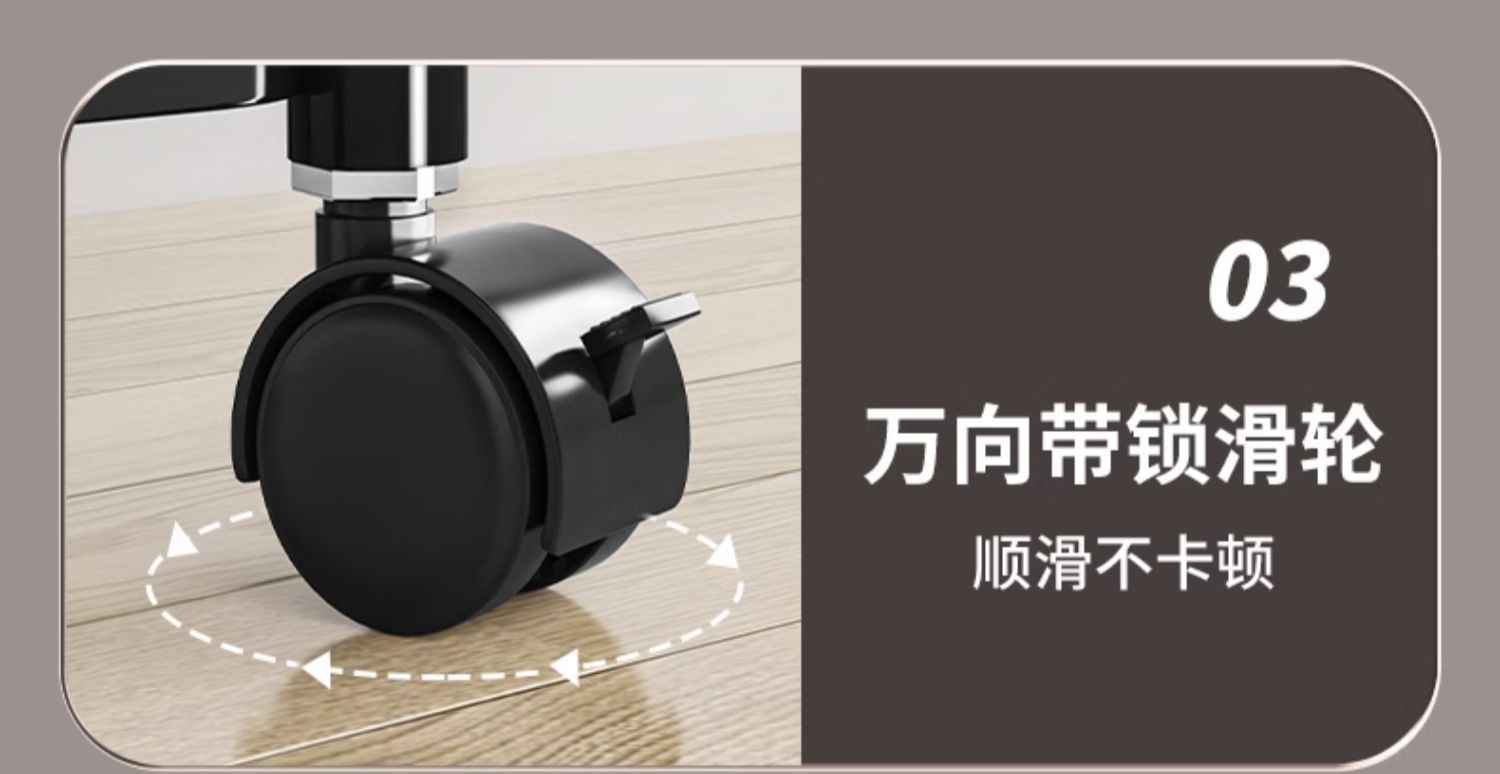 厨房旋转置物架落地多层家用客厅零食收纳架果蔬多功能小推车架子详情18