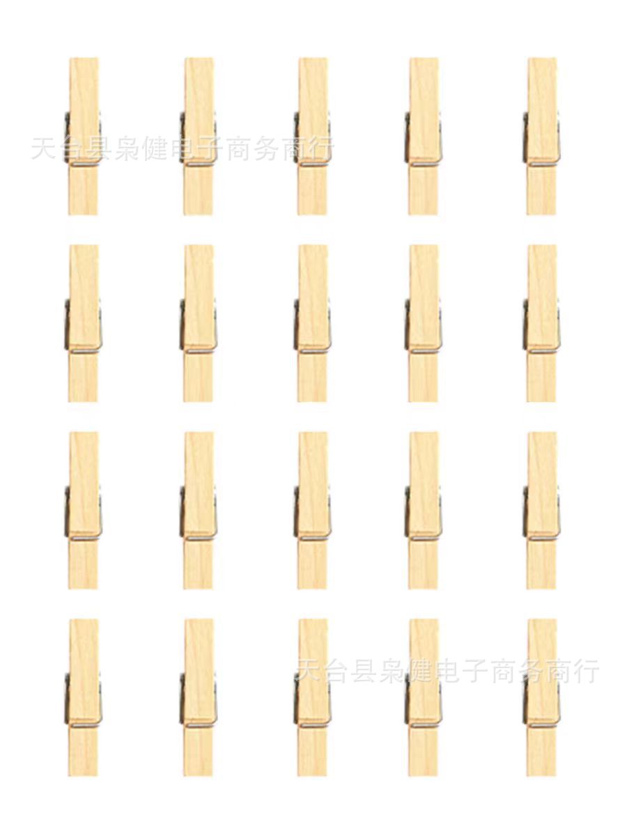 厂家批发原木色木夹子2.5-7.2cm强力老式木头小夹子DIY多场景使用详情6