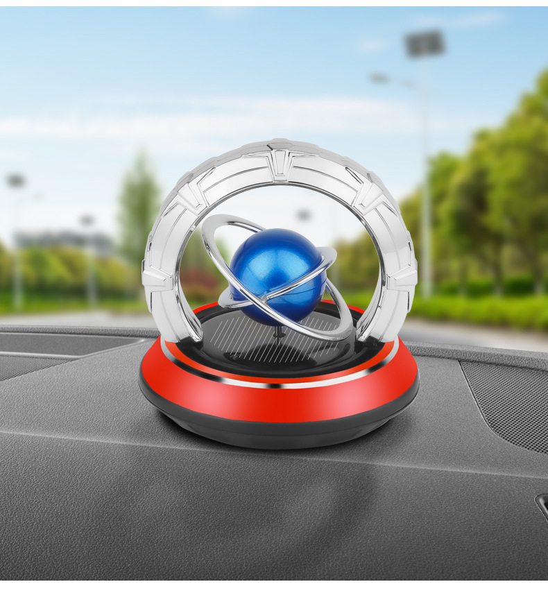 2025 New solar-powered car fragrance, rotating planet, Galaxy globe, car perfume, decorative fragrance pic 19