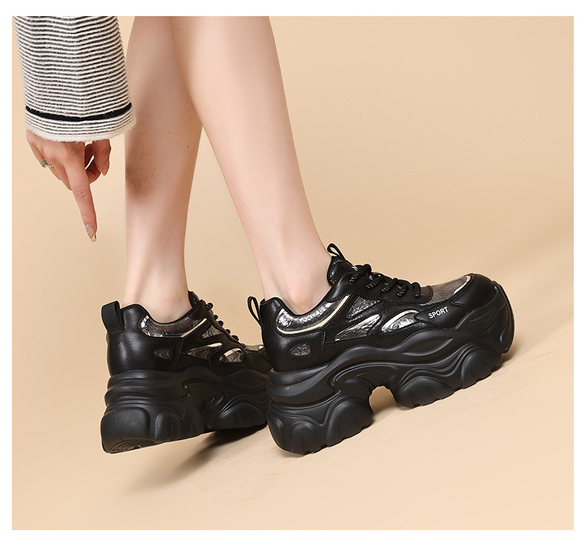 Insole height-increasing dad shoes for women, Spring 2026 new style comfortable and versatile casual shoes for women, thick-soled sports shoes for women pic 9