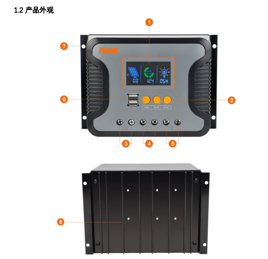 Cross-border shipment of PWM solar controllers for 30A/60A/80A and 12V-48V lithium battery photovoltaic controllers pic 3