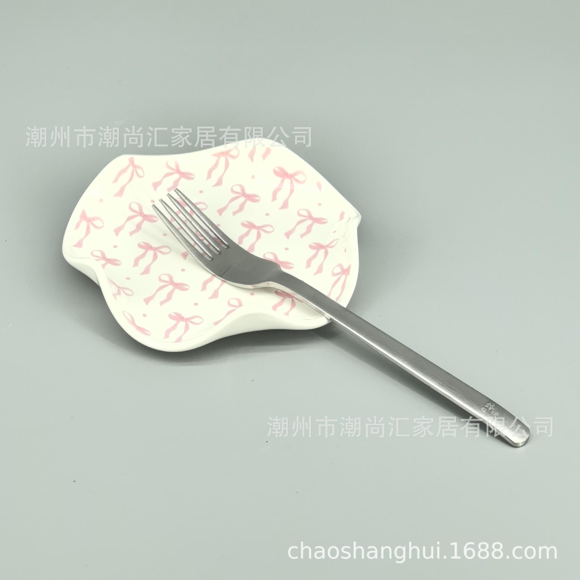 陶瓷勺托搁勺器家居厨房陶瓷花瓣形汤勺架小菜碟西餐餐具托首饰盘详情6