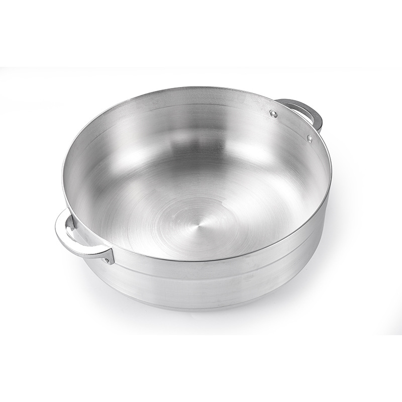Cross-border bestseller aluminum pot 16-28cm thin and matte aluminum soup pot, commercial hotel cookware, aluminum pot set pot pic 6
