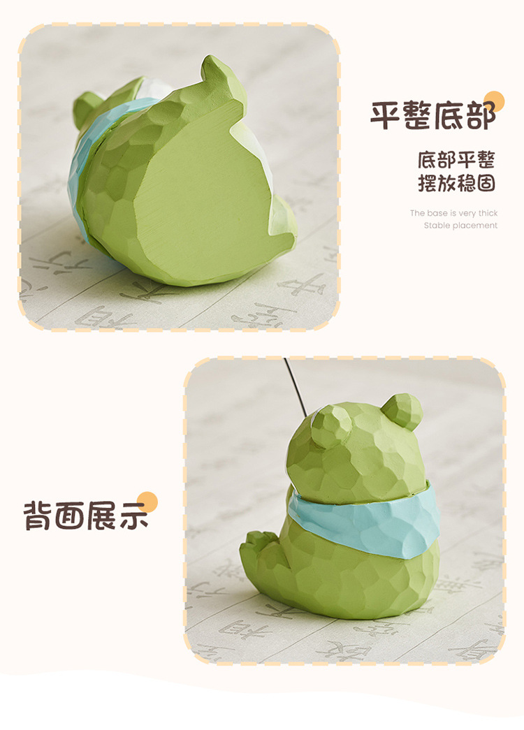 Squinting animal fishing ornaments, desk atmosphere decoration, computer monitor ornaments, small gifts for good luck when coming ashore pic 14