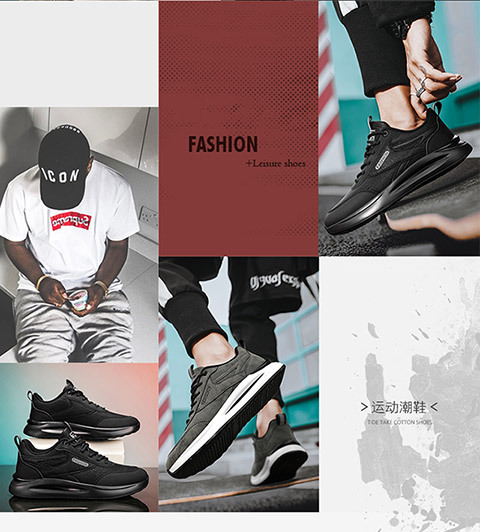 劳保男鞋秋季工地干活防滑耐磨皮面防水上班工作男士运动休闲潮鞋详情3