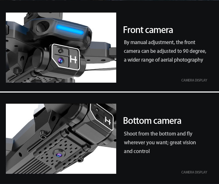 外贸无人机高清航拍超长续航飞行器灯光无刷光流避障遥控飞机玩具详情6