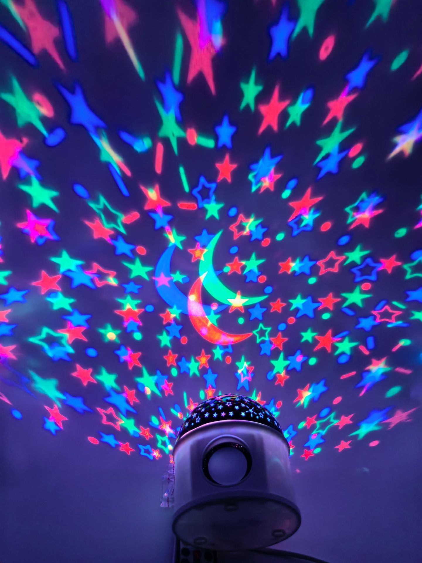 七彩旋转灯小夜灯闪光灯房间蹦迪氛围灯爆闪舞台装饰灯蓝牙音响灯详情14