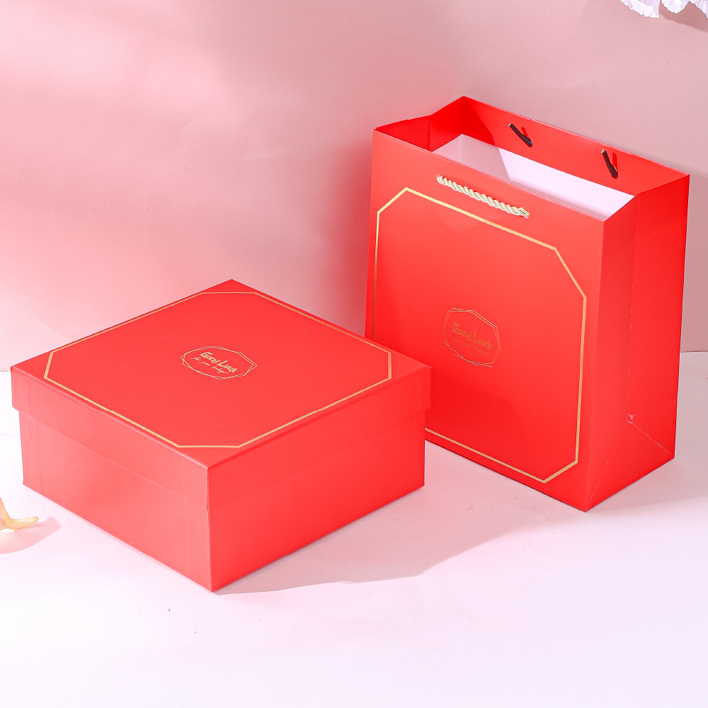 方形大理石情人节礼盒生日礼物包装盒结婚伴郎伴娘伴手礼礼盒批发详情15