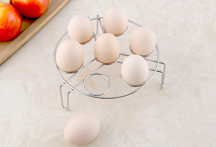 不锈钢加粗圆形蒸架高脚电饭锅蒸菜架 蒸锅篦子 大号蒸盘器隔热置详情7