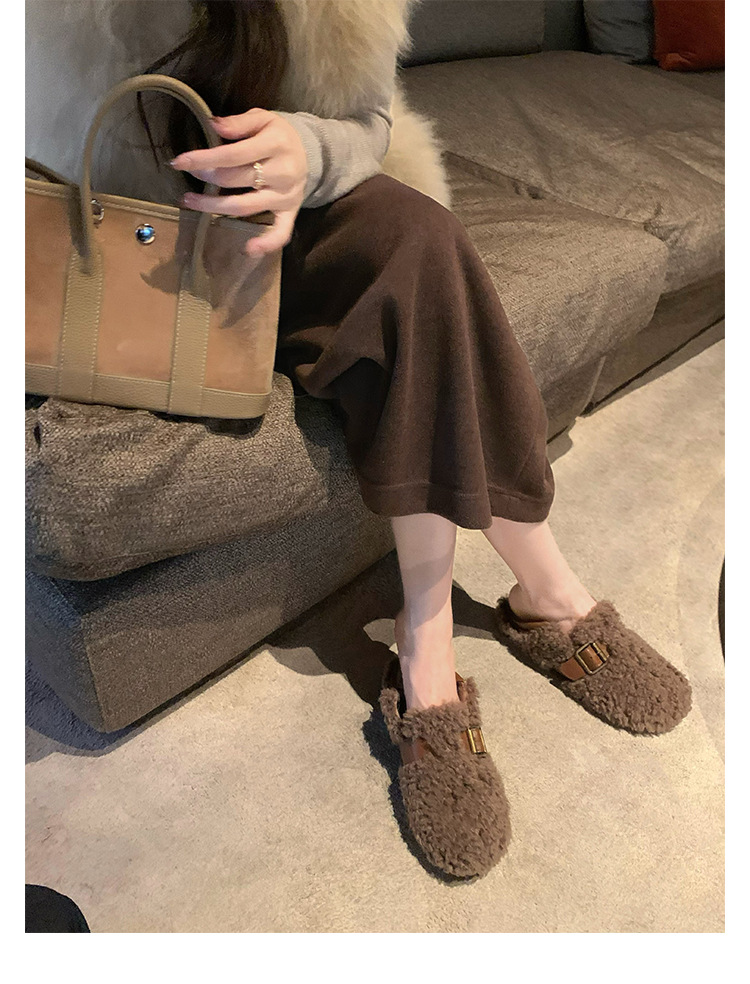 Warm and cozy plush slippers for women, winter home cotton slippers, warm and comfortable, anti-slip thick-soled plush slippers for women pic 24