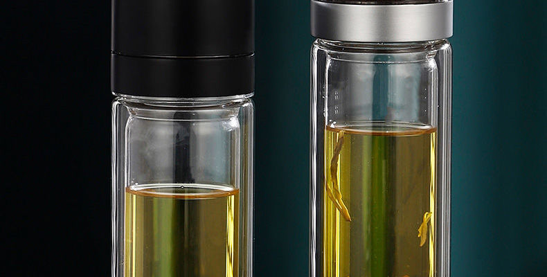 一键速开杯车载茶水分离杯泡茶加厚双层玻璃杯网红高硼硅杯子批发详情17