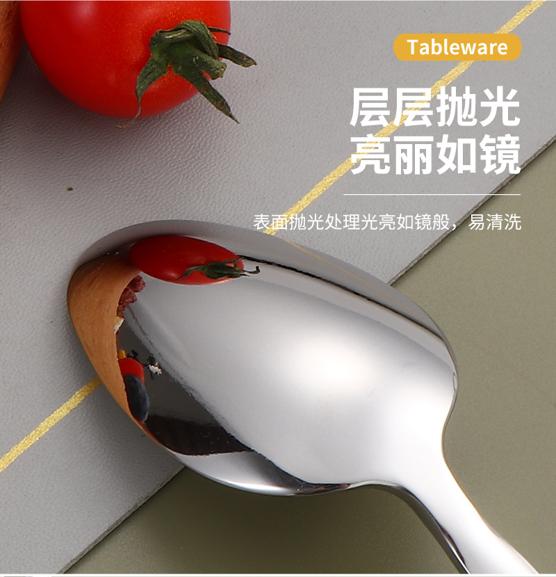 Cross-border hammer-patterned stainless steel knives, forks and spoons, high-end and light luxury dining spoons and forks, gold-plated steak knives, elegant Western dining gift tableware pic 13