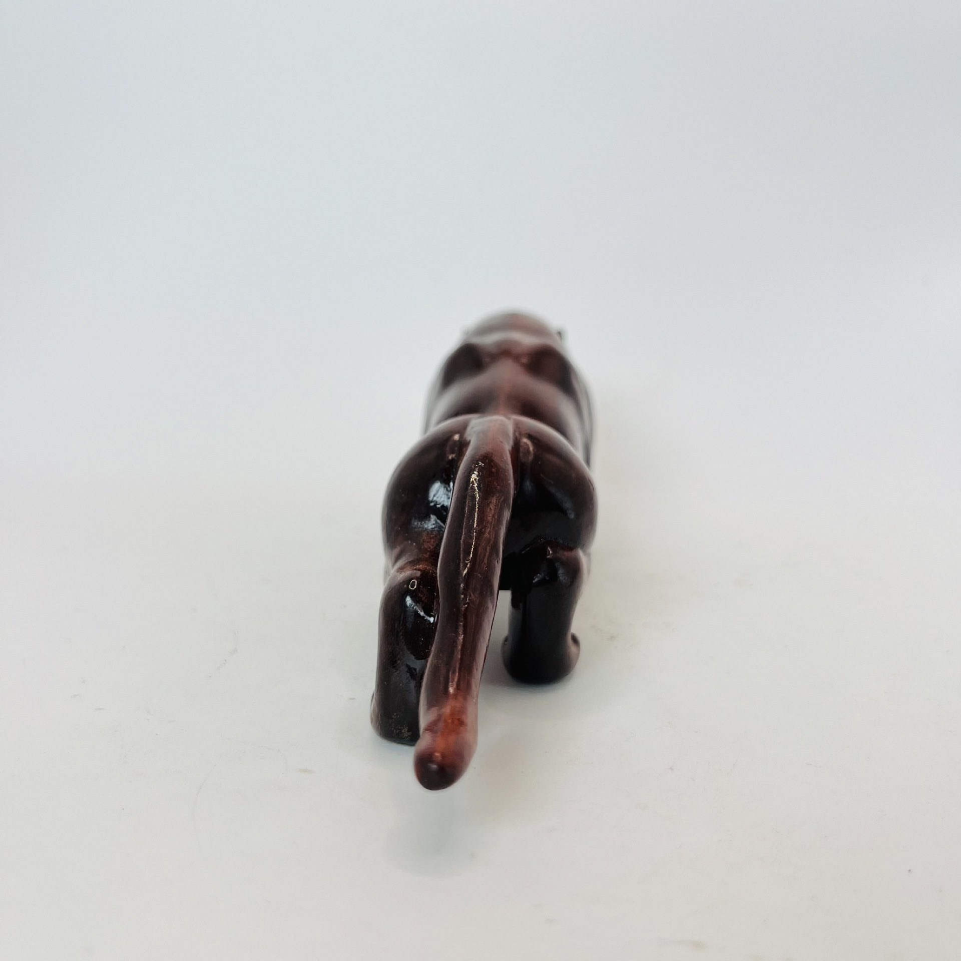 一路豹发太行紫檀木雕刻根雕工艺品摆件手把玩件家居红木装饰品详情5