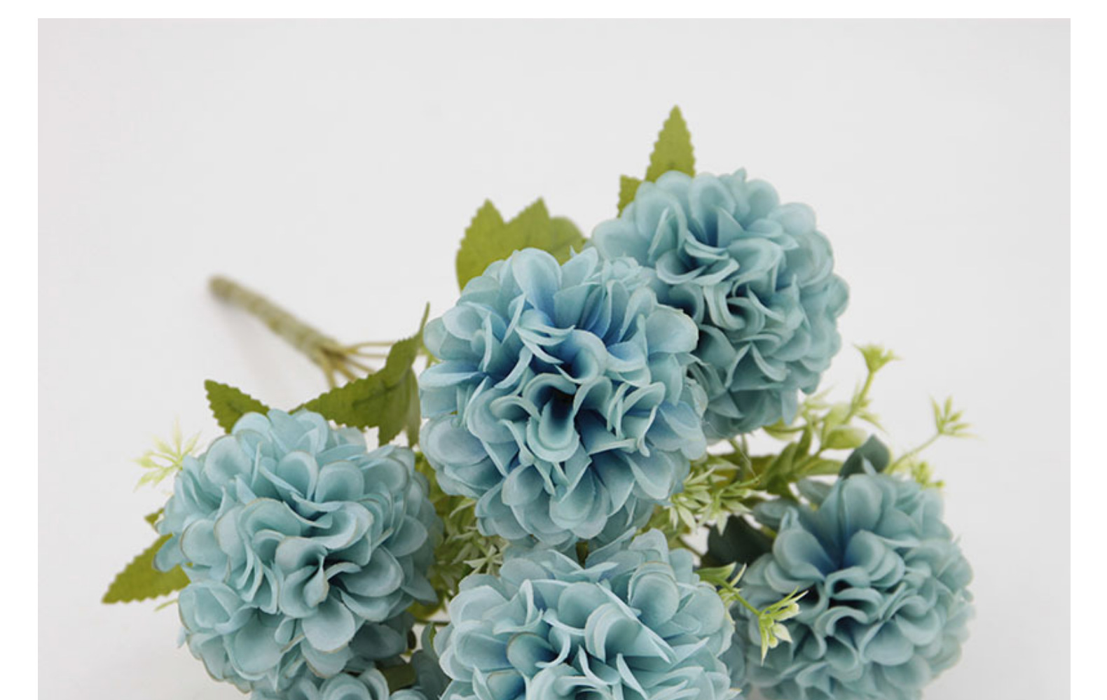 仿真花7头招财球婚礼家居装饰绣球花束拍摄道具摆件绢花假花批发详情23