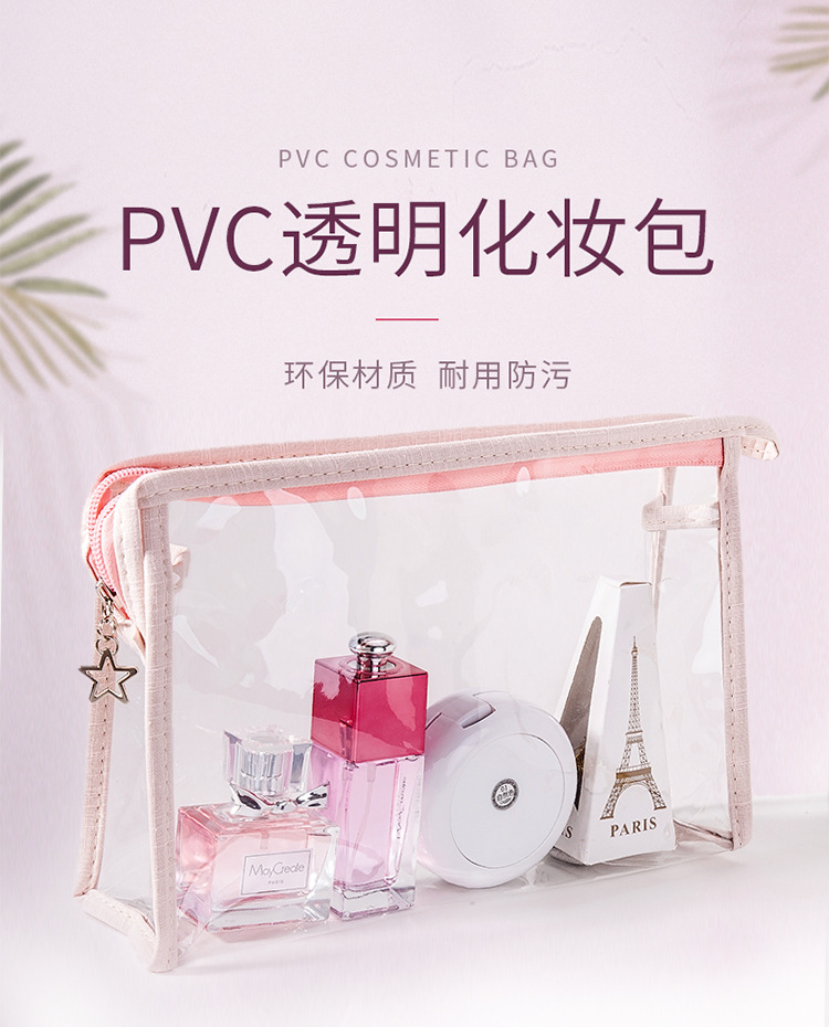 Nuevo barco bolsa de anclaje bolsa de maquillaje transparente para mujer set de viaje bolsa de tocador a prueba de agua conjunto de tres piezas bolsa de almacenamiento de maquillaje pic 3