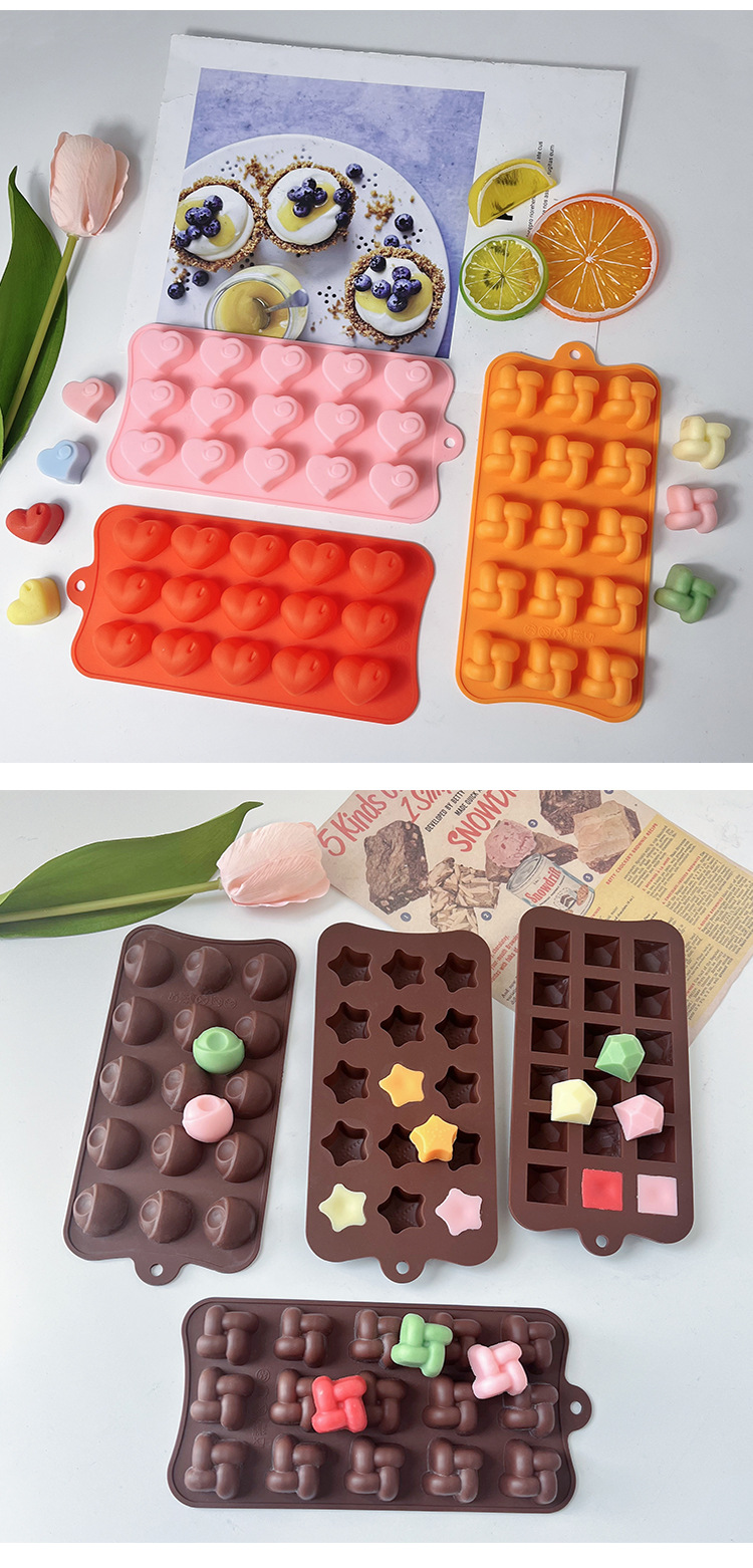 Jiadehui chocolate mold, cookie and candy silicone mold, easy to demold, food-grade material epoxy resin jewelry tool pic 9