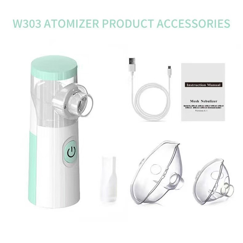 Handheld micro-mesh atomizer for foreign trade, ultrasonic spray, English packaging, suitable for both adults and children pic 9
