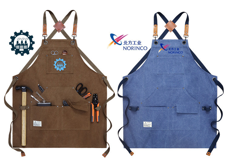 【持嘉】跨境加厚帆布多口袋工匠园艺工作服围裙烧烤汽修师机械师详情9