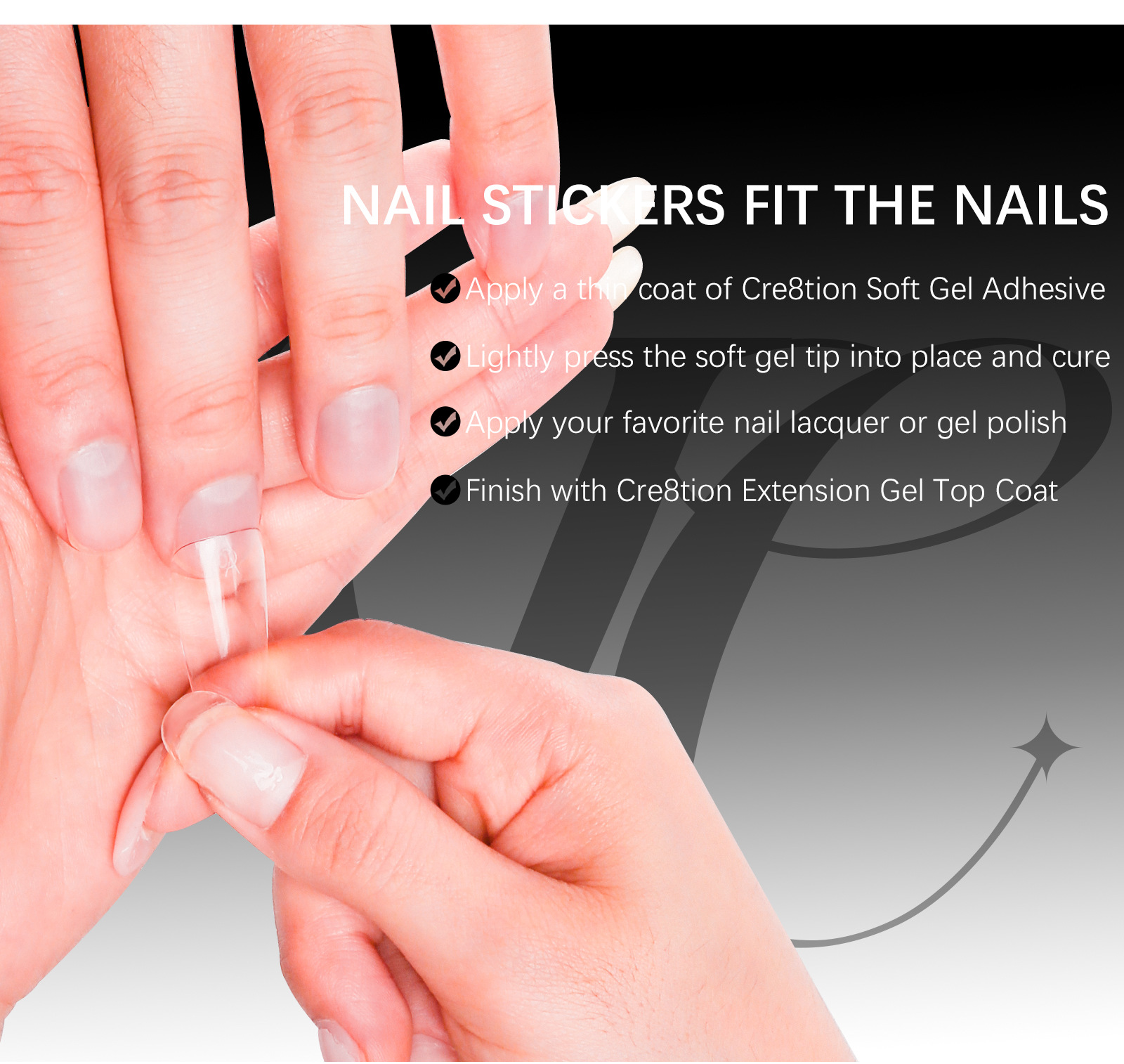 GEL X TIP美甲甲片高透坚硬无痕假指甲280片盒装全贴甲14尺寸半码详情8