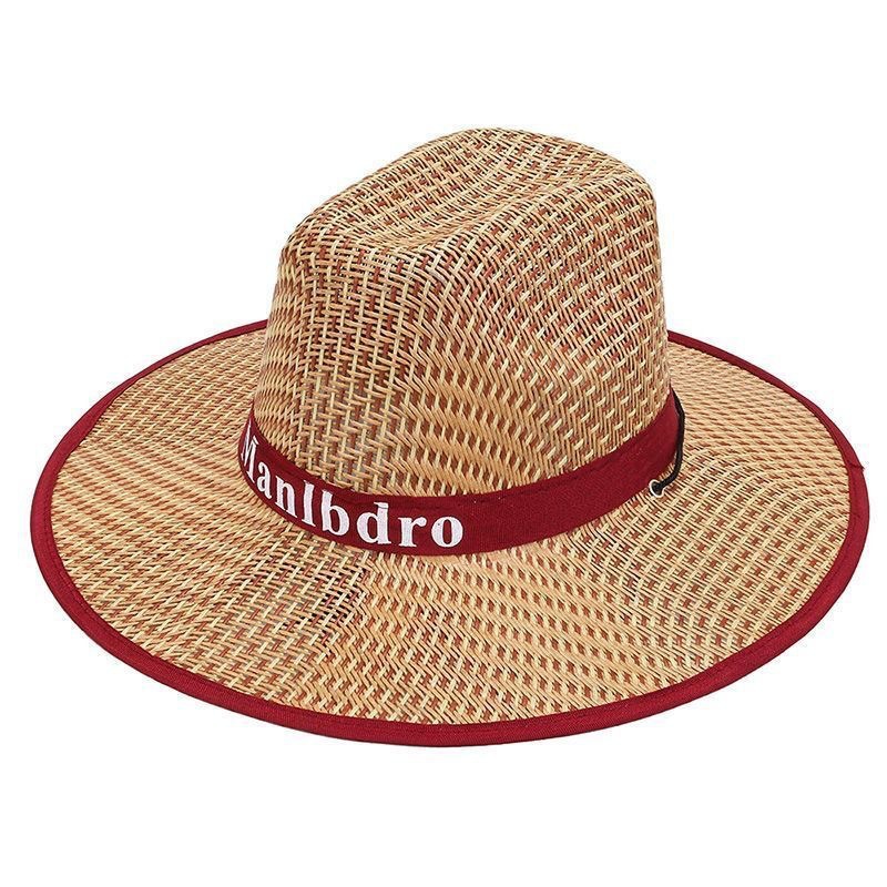 Summer straw hats, men's sun hats, wide-brimmed sun protection hats, outdoor sun hats, wide-brimmed fishing hats, beach hats, casual pic 14
