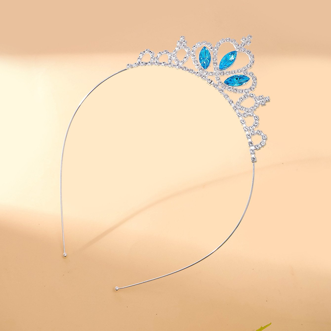 厂家直销新款时尚爱莎公主儿童头饰表演演出女童发饰装扮皇冠发箍详情7