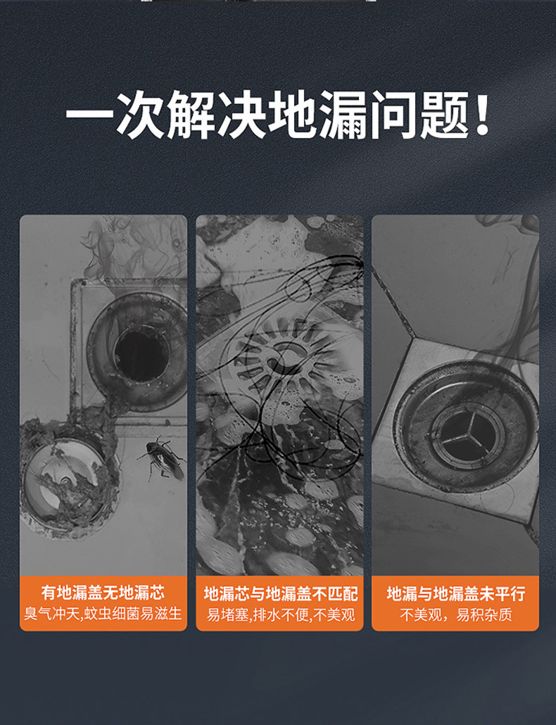 Bathroom anti-odor floor drain core, bathroom sewer floor drain cover, anti-insect, kitchen sewer anti-odor backflow magic tool pic 3