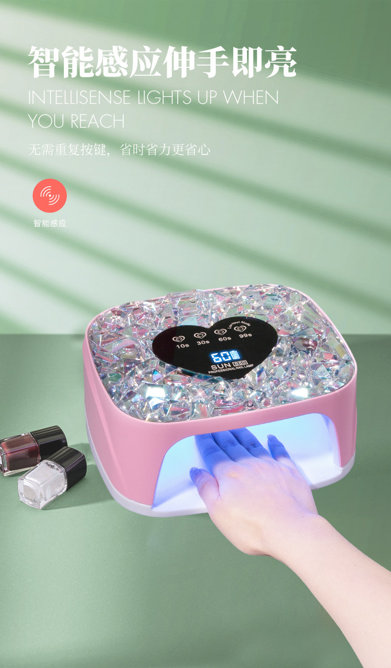 The manufacturer supplies S50 dual-source high-power nail lamp, nail light therapy, long-lasting intelligent sensor nail lamp, and nail one-line lamp pic 7