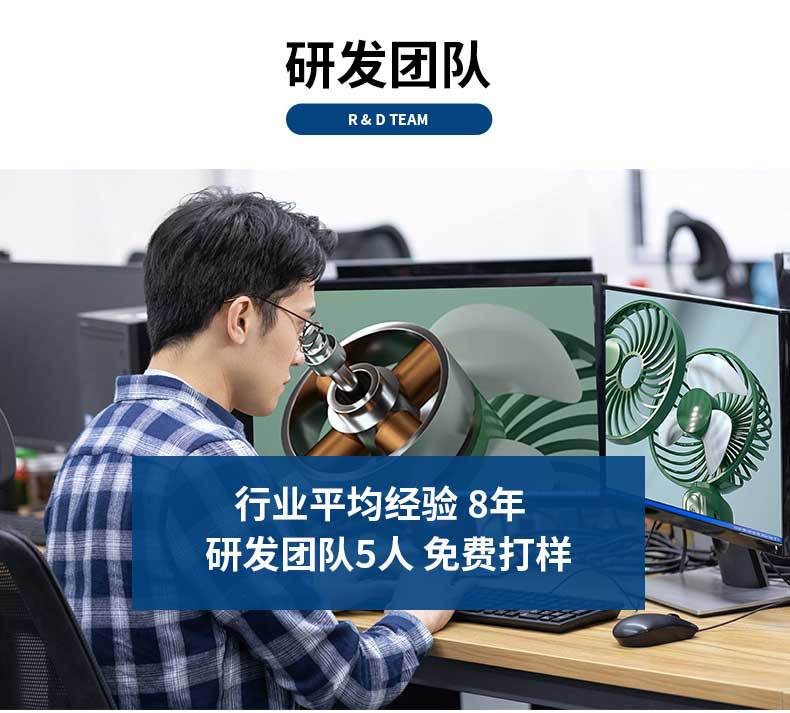 2024新款挂脖手持小风扇usb充电手持折叠风扇便携式数显手持风扇详情28