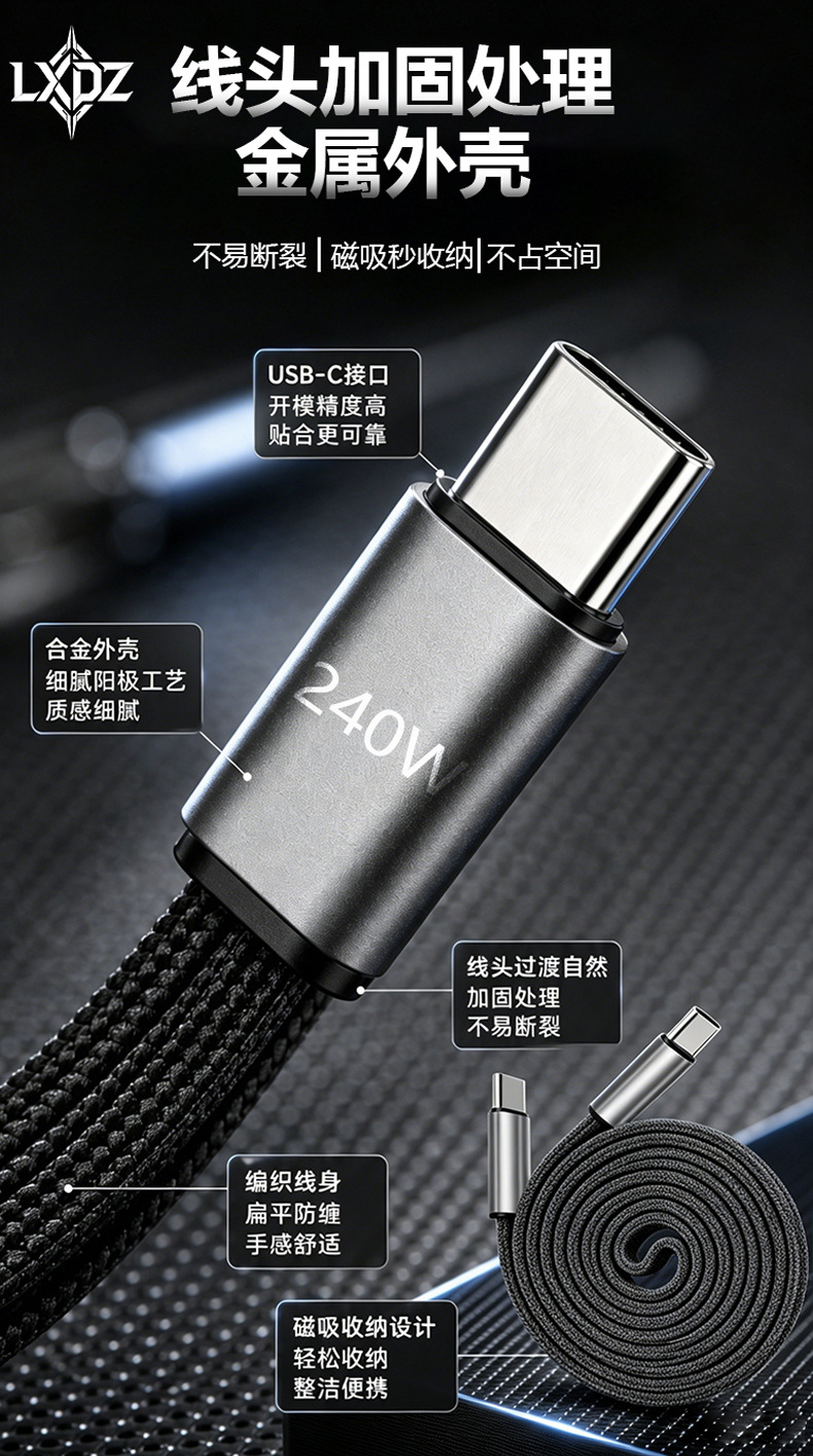 Новая 240W-экспансивная телескопическая бомба с двойным тайпек-кабелем для зарядки телефона pic 8