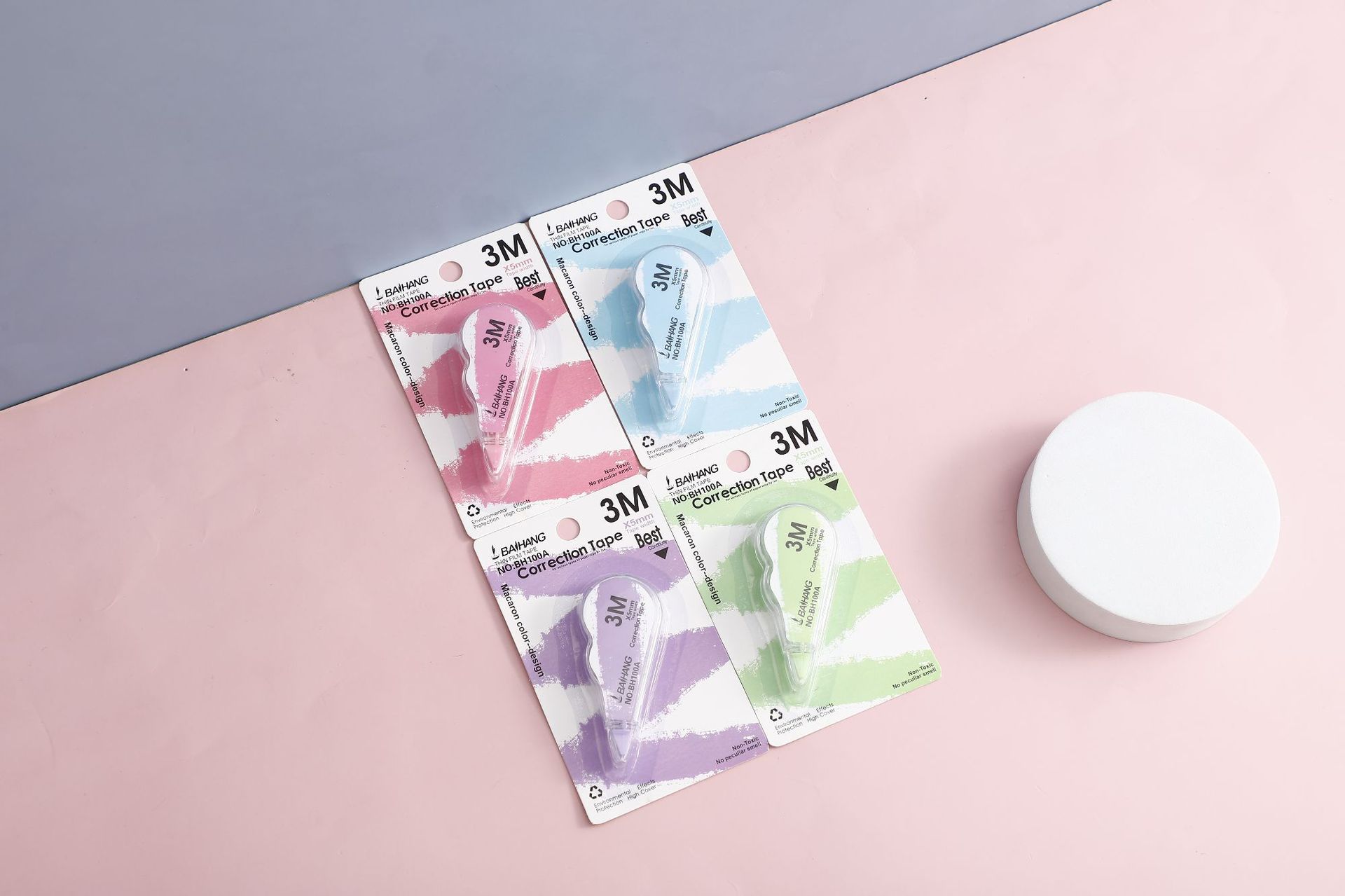 Creative cartoon correction tape, simple semi-transparent mini correction tape, non-breakable office and study supplies correction tape pic 4