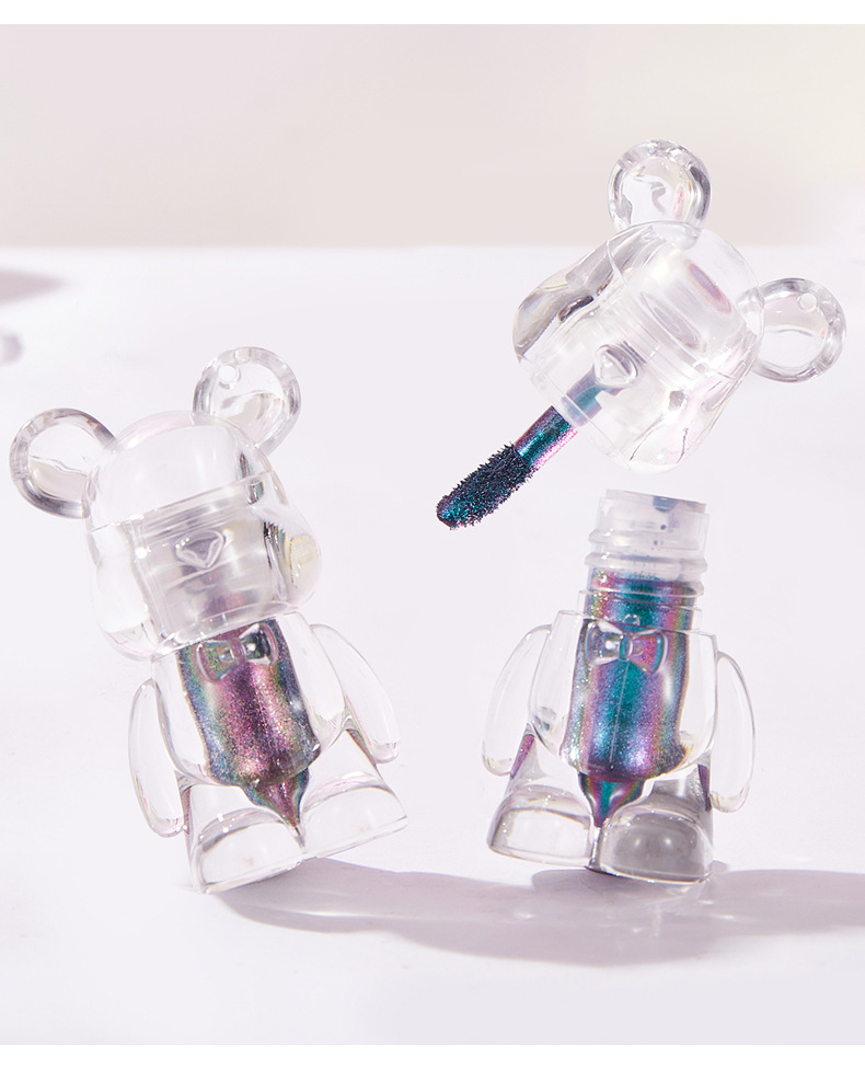 【跨境专供】QICIY变色龙眼影欧美彩妆6色眼影珠光细闪小熊眼影详情16