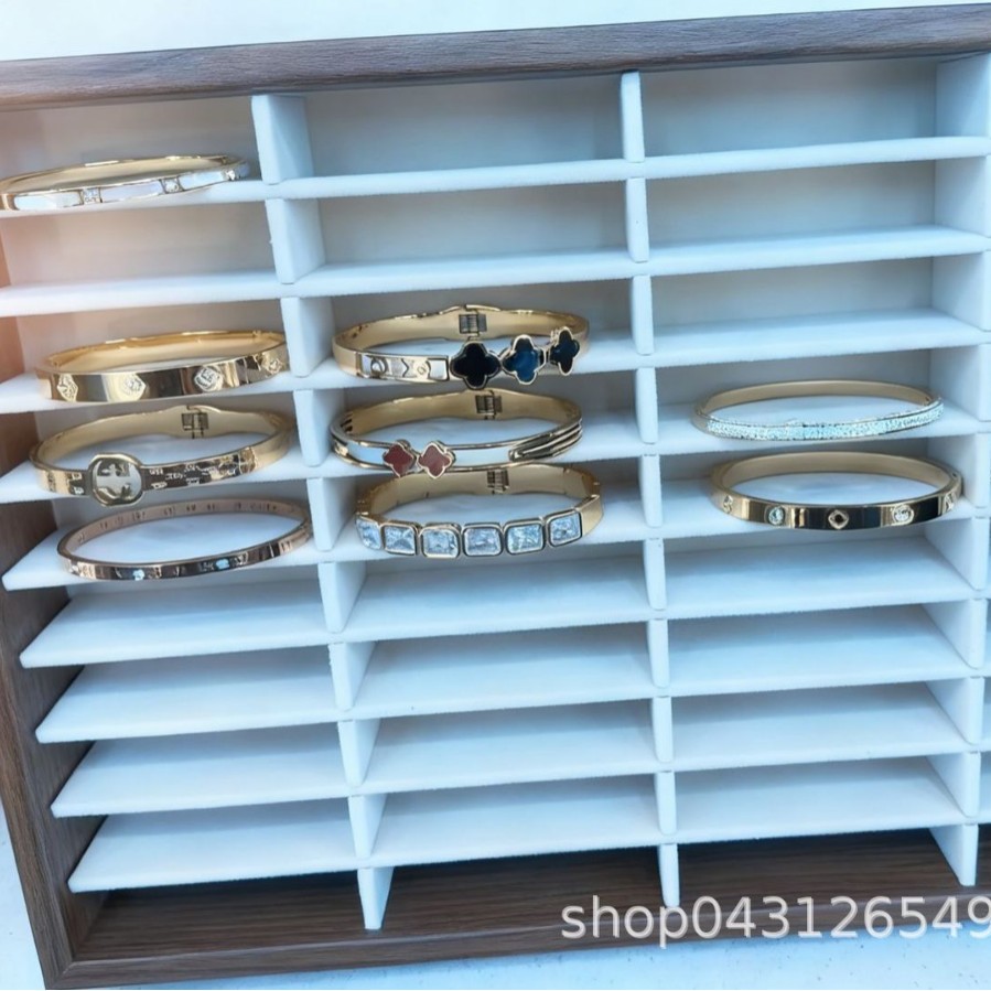 珠宝店专用手镯饰品收纳盒大容量木制首饰盒高档级感展示架详情2