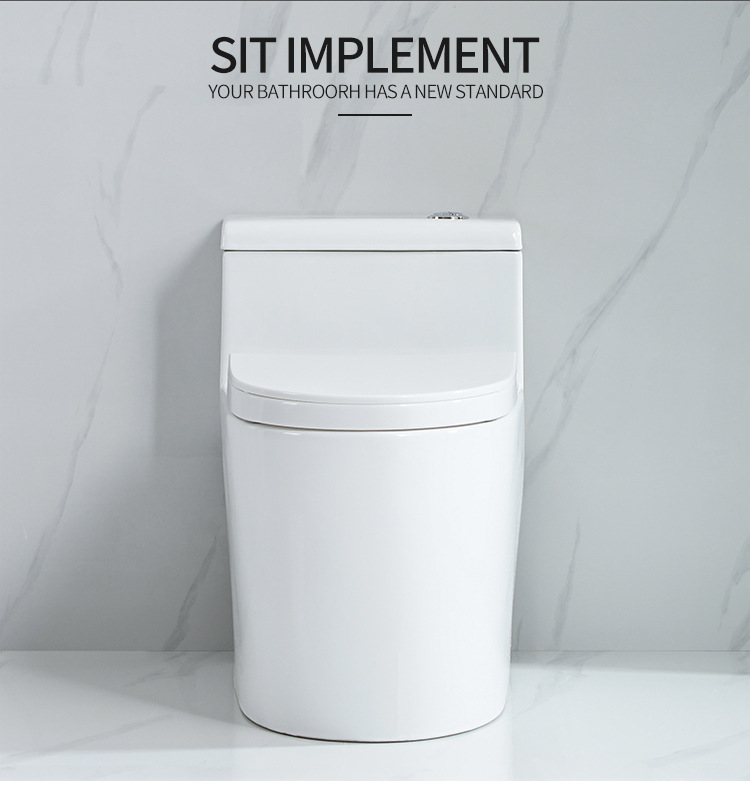 Large-diameter super vortex siphon integrated toilet, household bathroom, anti-odor, anti-splash, anti-freezing, silent water-saving ceramic toilet pic 24