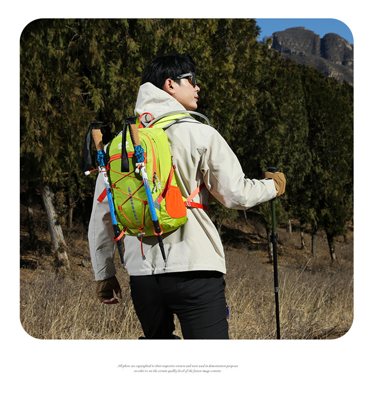 Al aire libre mochila de escalada peso ligero a prueba de agua mochila de senderismo ciclismo camping mochila de viaje fabricante al por mayor pic 25