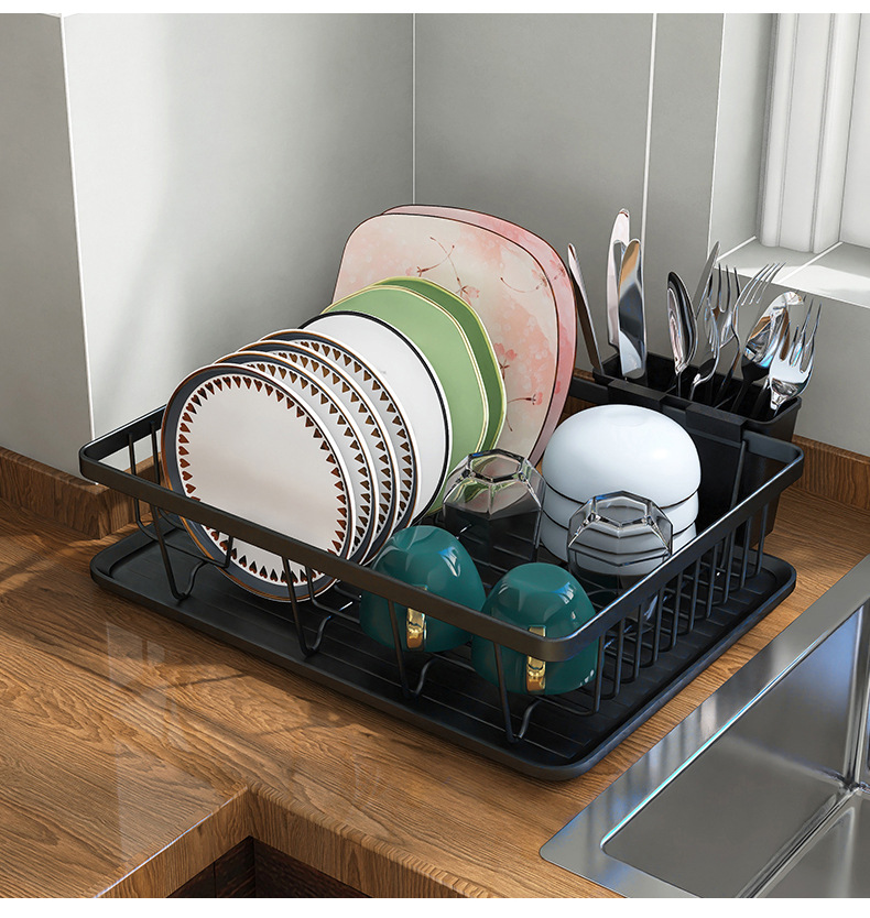 厨房碗碟碗筷收纳架水槽橱柜置物架碗架盘子沥水架放碗盘收纳盒子详情17