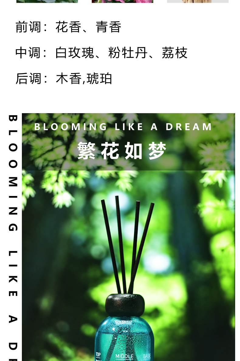 清仓黑盖无火香薰散香家用酒店香卧室扩香精油卫生间香水持久留香详情11