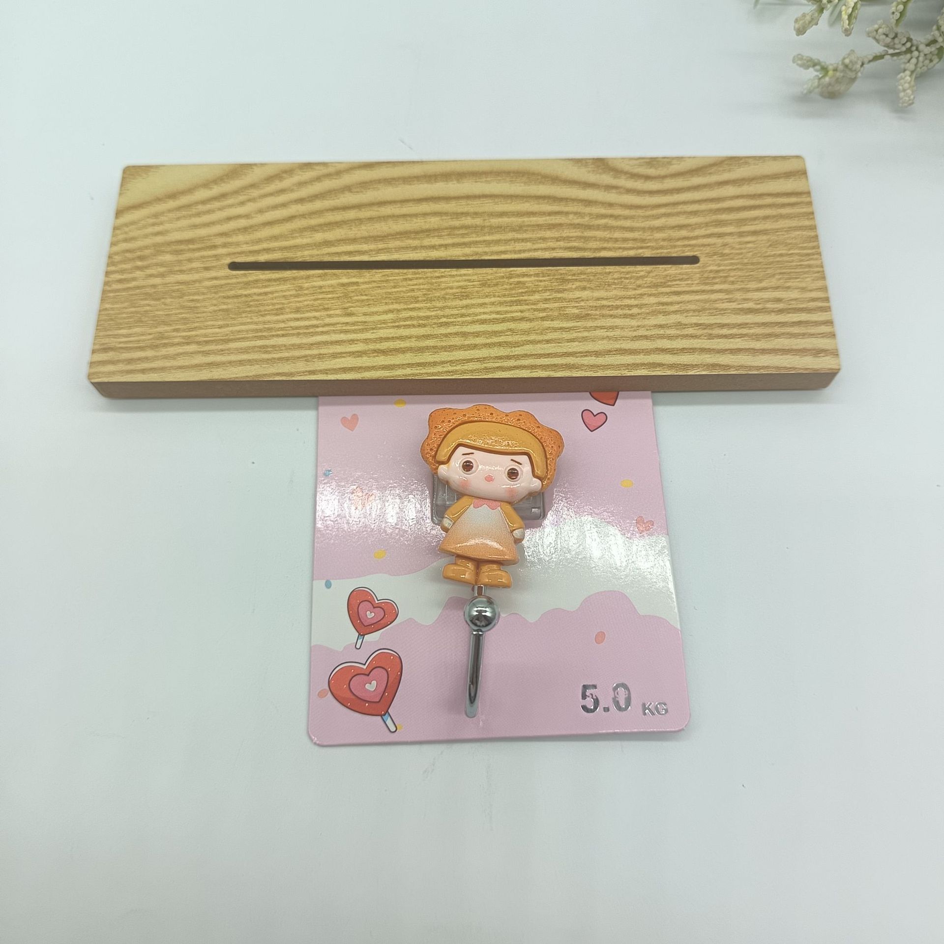 亚马逊热销款可爱萌趣饼干小人粘钩创意款高颜值挂钩无痕钩强力钩详情8