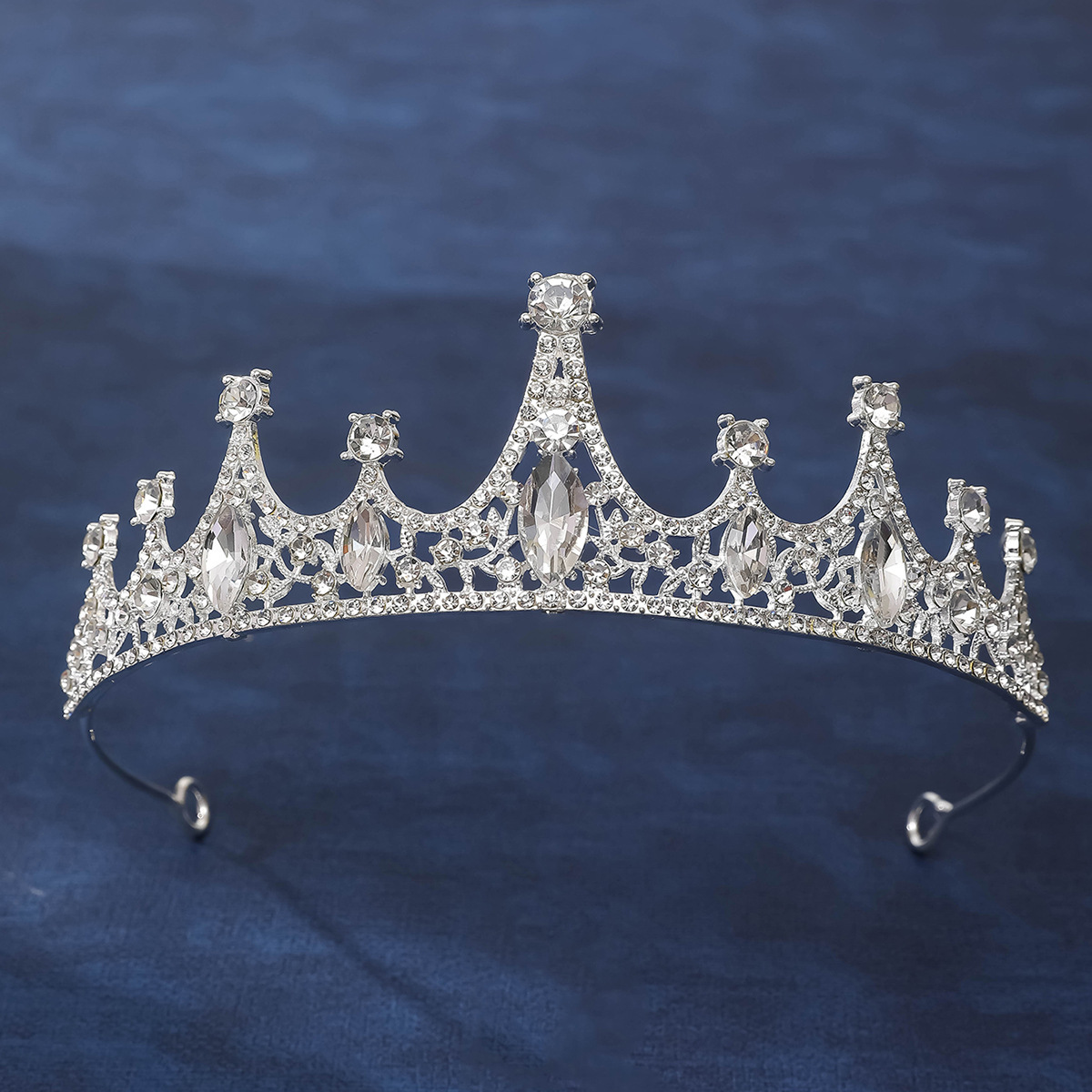 新娘皇冠头饰新娘巴洛克韩式水钻公主女王冠生日发饰端婚纱礼服配详情27