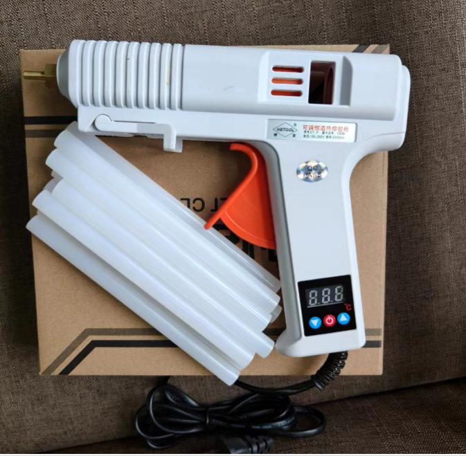 调温胶枪100W120W可调恒温热熔胶抢工业级热熔胶棒11mm热胶枪家用详情1