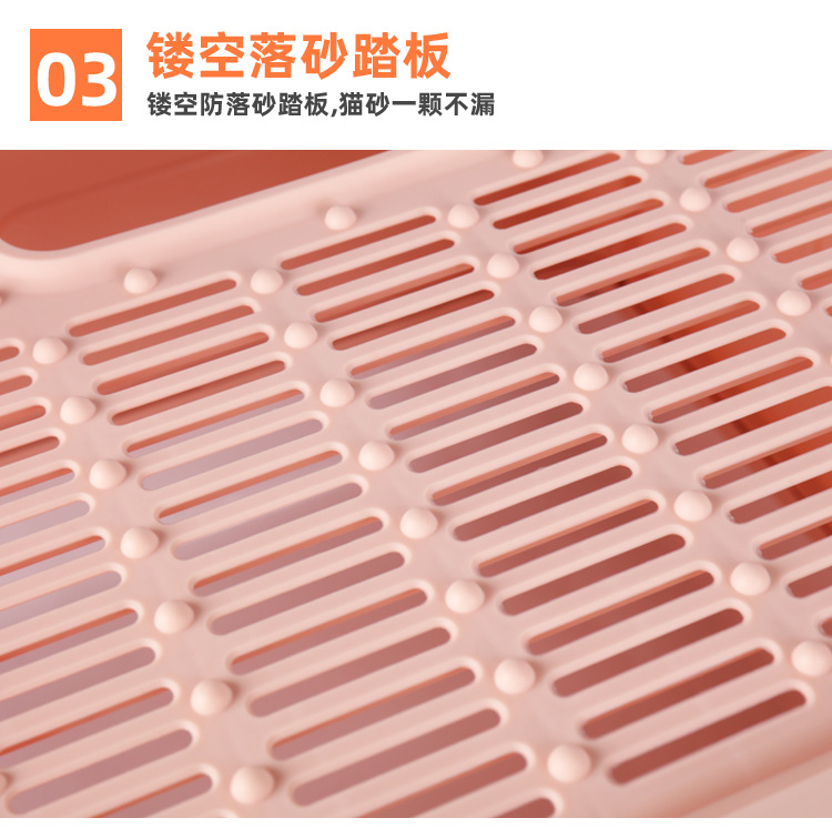 Fully enclosed folding cat litter box, extra-large cat toilet, anti-splash drawer-type deodorizing cat litter box, cat supplies pic 5