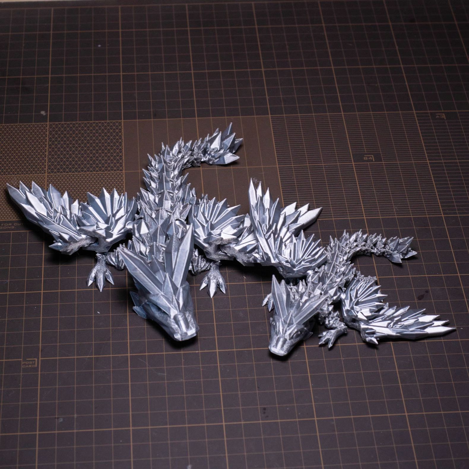 【厂家直销】3d打印摆件玩具水晶钻石飞龙关节可活动龙手办模型详情3