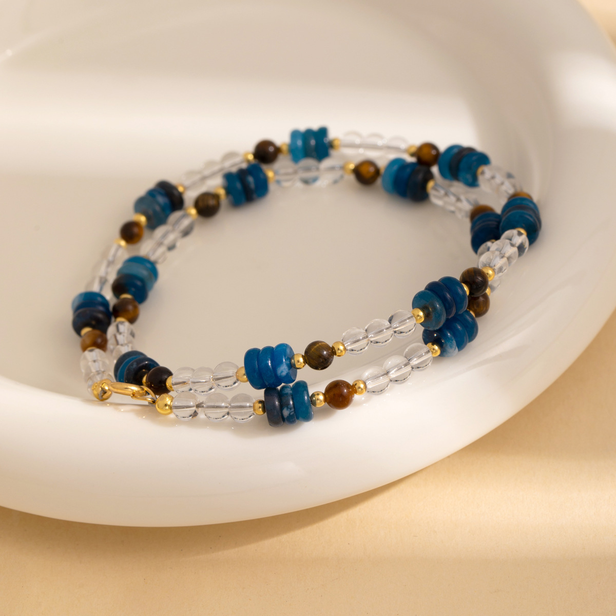 High-end colored beaded necklace for women, light luxury and niche spring and summer dopamine freshwater pearl collarbone chain necklace wholesale pic 66