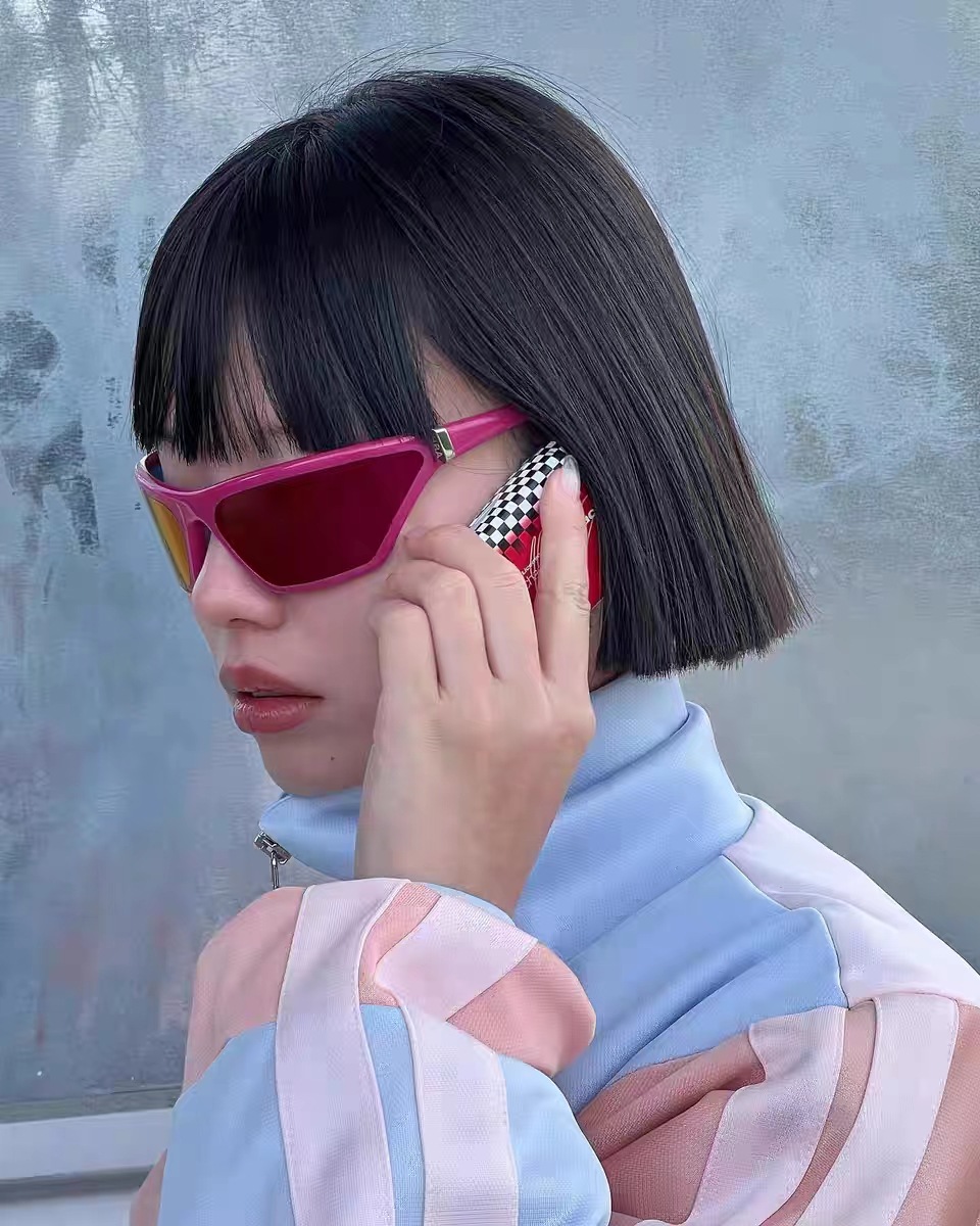 酷女凹造型方框时髦街拍ins网红同款太阳眼镜 中性墨镜新款太阳镜详情2