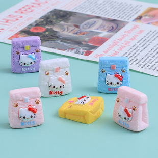 小熊手柄盘子卡通diy饰品配件创意洞洞鞋扣材料奶油胶树脂小配件详情3