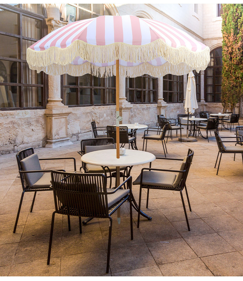 跨境2米户外防晒沙滩伞太阳伞海滩海边泳池庭院露营遮阳波西米亚详情12