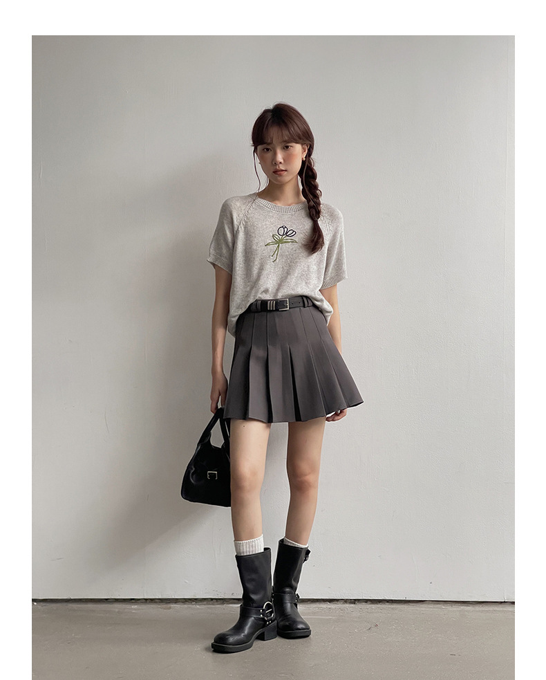 【主推 首尔私校百褶裙】高腰显瘦A字jk短裙女夏新款半身裙N127B详情22