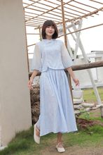 The new spring and summer Hanfu Song Dynasty dress is versatile and slimming. The improved Song Dynasty style halter three-piece set by Changgan Temple for women pic 23