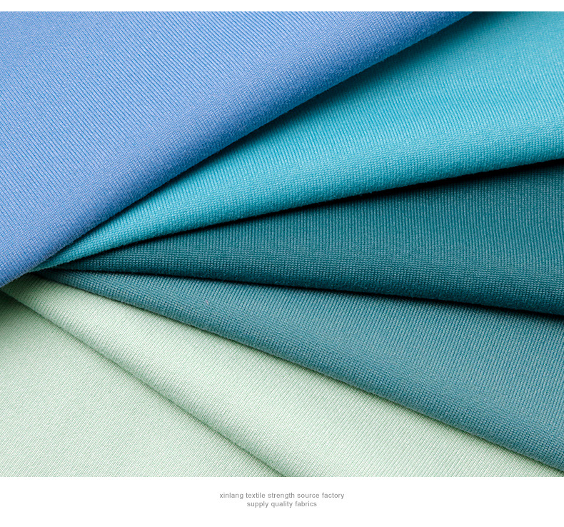 现货棉感尼龙锦氨290g弹力四面弹户外骑行瑜伽健身服T恤针织面料详情9